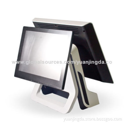 OEM 15-inch Tablet Windows-based Hotel Restaurant Supplies with Dual Screen Monitor